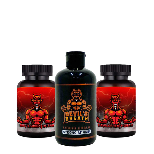 Two Devil's Breath Gear Smelling Salts and 250g Liquid Chalk Combo KIWI-STRENGTH Strength Combos 90 Devil's Breath Gear Strength Combos