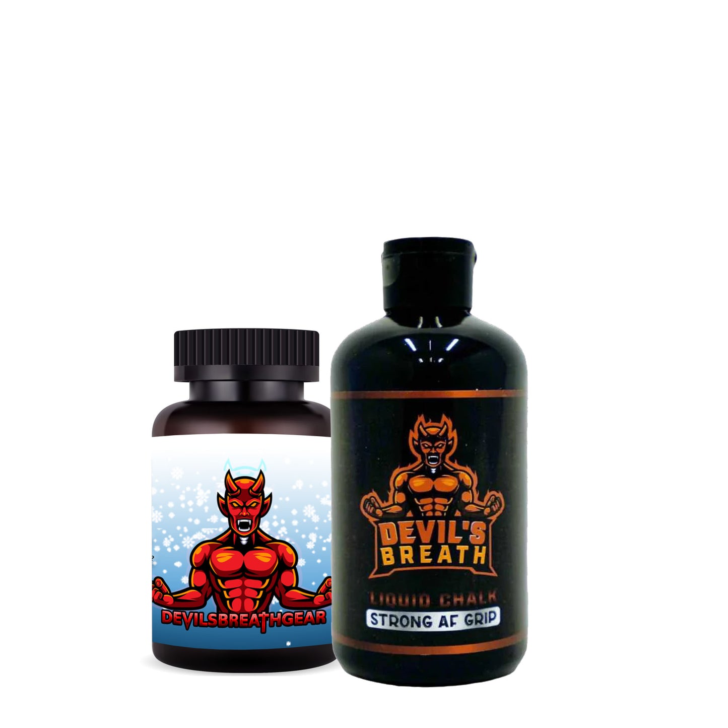 Devil's Breath Gear Menthol Smelling Salts And 250ml Liquid Chalk Combo